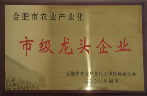 合肥市农业产业化市级龙头企业