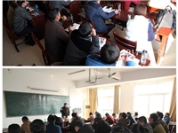合肥市庐阳区食用菌协会学员在教室学习科普知识